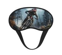 Sleep Mask for Side Sleeper Silk Eye Masks Super Soft Eye Sleep Shade Cover with Elastic Strap Blackout Sleeping Eye Mask Mountain Bike Tournament Night Blindfold for Women Men Travel