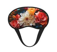 Sleep Mask for Side Sleeper Silk Eye Masks Super Soft Eye Sleep Shade Cover with Elastic Strap Blackout Sleeping Eye Mask Color Flowers Night Blindfold for Women Men Travel
