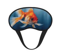 Sleep Mask for Side Sleeper Silk Eye Masks Super Soft Eye Sleep Shade Cover with Elastic Strap Blackout Sleeping Eye Mask Fish Night Blindfold for Women Men Travel