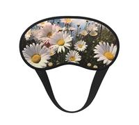 Sleep Mask for Side Sleeper Silk Eye Masks Super Soft Eye Sleep Shade Cover with Elastic Strap Blackout Sleeping Eye Mask Beautiful Daisies Night Blindfold for Women Men Travel