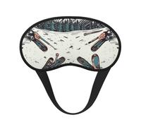 Sleep Mask for Side Sleeper Silk Eye Masks Super Soft Eye Sleep Shade Cover with Elastic Strap Blackout Sleeping Eye Mask Skiing with Gear Set Night Blindfold for Women Men Travel