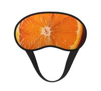 Sleep Mask for Side Sleeper Silk Eye Masks Super Soft Eye Sleep Shade Cover with Elastic Strap Blackout Sleeping Eye Mask Orange Slice Night Blindfold for Women Men Travel