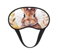 Sleep Mask for Side Sleeper Silk Eye Masks Super Soft Eye Sleep Shade Cover with Elastic Strap Blackout Sleeping Eye Mask Bunny Rosette Night Blindfold for Women Men Travel