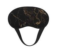Sleep Mask for Side Sleeper Silk Sleeping Eye Masks with Elastic Strap Super Soft Eye Sleep Shade Cover Gold Black Marble Blackout Night Blindfold for Women Men Travel