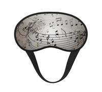 Sleep Mask for Side Sleeper Silk Sleeping Eye Masks with Elastic Strap Super Soft Eye Sleep Shade Cover Music Note Wall Blackout Night Blindfold for Women Men Travel