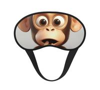 Sleep Mask for Side Sleeper Silk Sleeping Eye Masks with Elastic Strap Super Soft Eye Sleep Shade Cover The Silent Monkey Blackout Night Blindfold for Women Men Travel