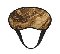 Sleep Mask for Side Sleeper Silk Sleeping Eye Masks with Elastic Strap Super Soft Eye Sleep Shade Cover Golden Marble Blackout Night Blindfold for Women Men Travel