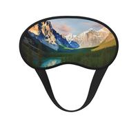 Sleep Mask for Side Sleeper Silk Sleeping Eye Masks with Elastic Strap Super Soft Eye Sleep Shade Cover National Park Blackout Night Blindfold for Women Men Travel