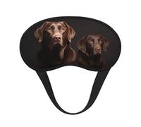 Sleep Mask for Side Sleeper Silk Sleeping Eye Masks with Elastic Strap Super Soft Eye Sleep Shade Cover Brown Labrador Retriever Blackout Night Blindfold for Women Men Travel