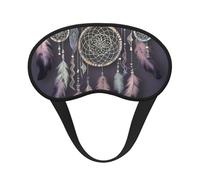 Sleep Mask for Side Sleeper Silk Sleeping Eye Masks with Elastic Strap Super Soft Eye Sleep Shade Cover Dream Catcher Blackout Night Blindfold for Women Men Travel