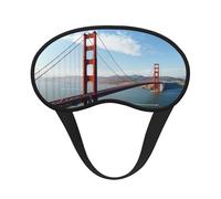 Sleep Mask for Side Sleeper Silk Sleeping Eye Masks with Elastic Strap Super Soft Eye Sleep Shade Cover San Francisco Golden Gate Bridge Blackout Night Blindfold for Women Men Travel
