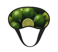 Sleep Mask for Side Sleeper Silk Sleeping Eye Masks with Elastic Strap Super Soft Eye Sleep Shade Cover Fresh Green Lime Blackout Night Blindfold for Women Men Travel