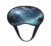 Sleep Mask for Side Sleeper Silk Sleeping Eye Masks with Elastic Strap Super Soft Eye Sleep Shade Cover 3D Graphics Universe Space Blackout Night Blindfold for Women Men Travel