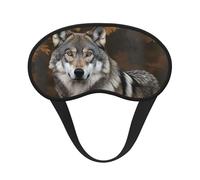 Sleep Mask for Side Sleeper Silk Sleeping Eye Masks with Elastic Strap Super Soft Eye Sleep Shade Cover Wild Wild Gray Wolf Blackout Night Blindfold for Women Men Travel