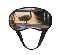 Sleep Mask for Side Sleeper Silk Sleeping Eye Masks with Elastic Strap Super Soft Eye Sleep Shade Cover Wild Goose by The Bridge Blackout Night Blindfold for Women Men Travel