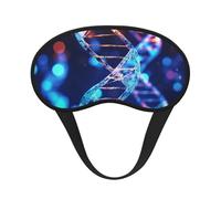 Sleep Mask for Side Sleeper Silk Sleeping Eye Masks with Elastic Strap Super Soft Eye Sleep Shade Cover Genetic Helix Blackout Night Blindfold for Women Men Travel