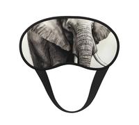 Sleep Mask for Side Sleeper Silk Sleeping Eye Masks with Elastic Strap Super Soft Eye Sleep Shade Cover Elephant Sketch Blackout Night Blindfold for Women Men Travel