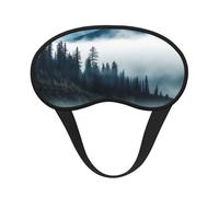 Sleep Mask for Side Sleeper Silk Sleeping Eye Masks with Elastic Strap Super Soft Eye Sleep Shade Cover Foggy Mountains Landscape Blackout Night Blindfold for Women Men Travel