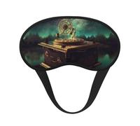 Sleep Mask for Side Sleeper Silk Sleeping Eye Masks with Elastic Strap Super Soft Eye Sleep Shade Cover Dream Music Box Blackout Night Blindfold for Women Men Travel