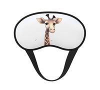 Sleep Mask for Side Sleeper Silk Sleeping Eye Masks with Elastic Strap Super Soft Eye Sleep Shade Cover Cute Giraffe Blackout Night Blindfold for Women Men Travel