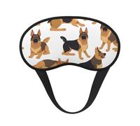 Sleep Mask for Side Sleeper Silk Sleeping Eye Masks with Elastic Strap Super Soft Eye Sleep Shade Cover German Shepherd Blackout Night Blindfold for Women Men Travel