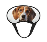 Sleep Mask for Side Sleeper Silk Sleeping Eye Masks with Elastic Strap Super Soft Eye Sleep Shade Cover Cute Beagle Dog Blackout Night Blindfold for Women Men Travel