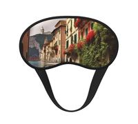 Sleep Mask for Side Sleeper Silk Sleeping Eye Masks with Elastic Strap Super Soft Eye Sleep Shade Cover Beautiful Italy Blackout Night Blindfold for Women Men Travel