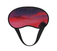 Sleep Mask for Side Sleeper Silk Sleeping Eye Masks with Elastic Strap Super Soft Eye Sleep Shade Cover Red Sky at Night Starry Blackout Night Blindfold for Women Men Travel