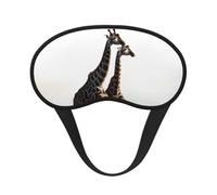 Sleep Mask for Side Sleeper Silk Sleeping Eye Masks with Elastic Strap Super Soft Eye Sleep Shade Cover African Giraffe Blackout Night Blindfold for Women Men Travel