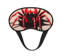 Sleep Mask for Side Sleeper Silk Sleeping Eye Masks with Elastic Strap Super Soft Eye Sleep Shade Cover Cute Little red Spider Blackout Night Blindfold for Women Men Travel