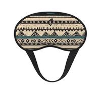 Sleep Mask for Side Sleeper Silk Sleeping Eye Masks with Elastic Strap Super Soft Eye Sleep Shade Cover Native American Patterns Blackout Night Blindfold for Women Men Travel
