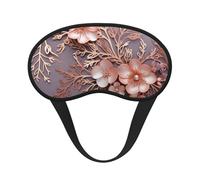 Sleep Mask for Side Sleeper Silk Sleeping Eye Masks with Elastic Strap Super Soft Eye Sleep Shade Cover Rose Elegant Decorative Floral Blackout Night Blindfold for Women Men Travel