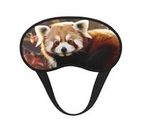 Sleep Mask for Side Sleeper Silk Sleeping Eye Masks with Elastic Strap Super Soft Eye Sleep Shade Cover Red Panda Blackout Night Blindfold for Women Men Travel