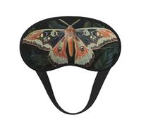 Sleep Mask for Side Sleeper Silk Sleeping Eye Masks with Elastic Strap Super Soft Eye Sleep Shade Cover Beautiful Moth Blackout Night Blindfold for Women Men Travel