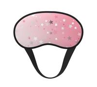 Sleep Mask for Side Sleeper Silk Sleeping Eye Masks with Elastic Strap Super Soft Eye Sleep Shade Cover White Stars Blackout Night Blindfold for Women Men Travel