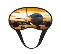Sleep Mask for Side Sleeper Silk Sleeping Eye Masks with Elastic Strap Super Soft Eye Sleep Shade Cover Airplane in The Evening Light Blackout Night Blindfold for Women Men Travel