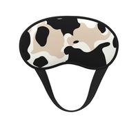 Sleep Mask for Side Sleeper Silk Sleeping Eye Masks with Elastic Strap Super Soft Eye Sleep Shade Cover Cow spot Blackout Night Blindfold for Women Men Travel
