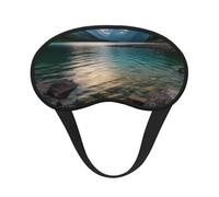 Sleep Mask for Side Sleeper Silk Sleeping Eye Masks with Elastic Strap Super Soft Eye Sleep Shade Cover Glacier National Park Blackout Night Blindfold for Women Men Travel