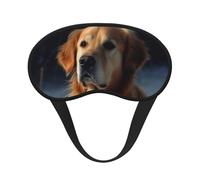 Sleep Mask for Side Sleeper Silk Sleeping Eye Masks with Elastic Strap Super Soft Eye Sleep Shade Cover Golden Retriever Blackout Night Blindfold for Women Men Travel