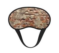 Sleep Mask for Side Sleeper Silk Sleeping Eye Masks with Elastic Strap Super Soft Eye Sleep Shade Cover Ancient Worn Brick Wall Blackout Night Blindfold for Women Men Travel