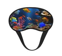 Sleep Mask for Side Sleeper Silk Sleeping Eye Masks with Elastic Strap Super Soft Eye Sleep Shade Cover Marine Life Blackout Night Blindfold for Women Men Travel
