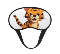Sleep Mask for Side Sleeper Silk Sleeping Eye Masks with Elastic Strap Super Soft Eye Sleep Shade Cover Spotted Tiger Blackout Night Blindfold for Women Men Travel