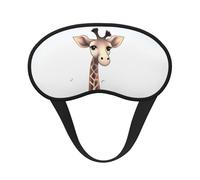 Sleep Mask for Side Sleeper Silk Sleeping Eye Masks with Elastic Strap Super Soft Eye Sleep Shade Cover Cute Giraffe Blackout Night Blindfold for Women Men Travel