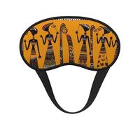 Sleep Mask for Side Sleeper Silk Sleeping Eye Masks with Elastic Strap Super Soft Eye Sleep Shade Cover Creative African Culture2 Blackout Night Blindfold for Women Men Travel
