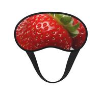 Sleep Mask for Side Sleeper Silk Sleeping Eye Masks with Elastic Strap Super Soft Eye Sleep Shade Cover Red Strawberry Fruit Blackout Night Blindfold for Women Men Travel