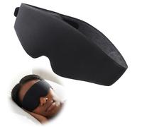 Sleep Mask for Sleeping, 100% Blackout Eye Mask with 3D Design, Soft Breathable Fabric Blackout Eye Mask for Men and Women Ideal for Travel