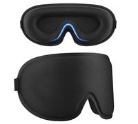 Sleep Mask for Travel Plane Train High Speed Rail, Adjustable Blackout 3D Eye Mask for Sleeping, Breathable Soft Night Blindfold for Men Women