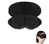 Sleep Mask for Women and Men - 3D Weighted Eye Mask with Light Blocking, Stress Relieving, Adjustable Strap Eye Cover for All Night Sleeping, Travel, and Nap