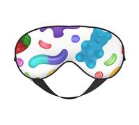 Sleep Mask, Gummy Candy Pattern Eye Masks for Sleep, Sleep Masks for Women and Men, Blackout Eye Covers for Travel/Sleeping