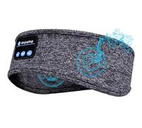 Sleep Mask Headphones, Bluetooth Sleep Mask for Men & Women, Wireless Music Blackout Eye Mask for Travel/Nap/Meditation/Relaxation, Sleep Headphones Headband, Gifts for Her (Grey)